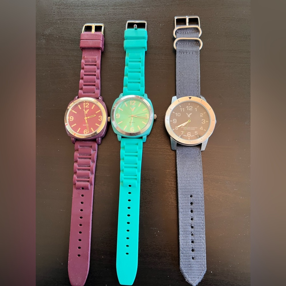 4 American Eagle watches about 9 years old, all great condition